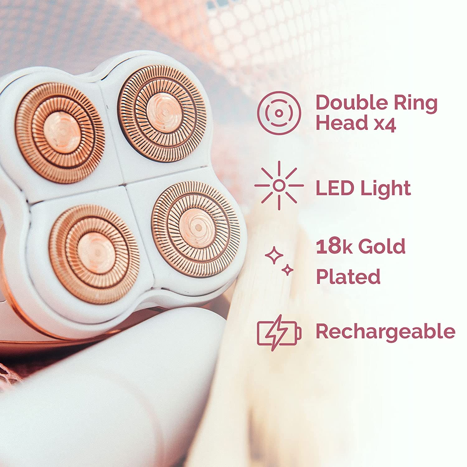 Multifunction Electric Shaver, Flawless Hair Remover for Women, Four Heads Electric Hair Remover, Painless Electric Shaver For Women, Women Electric Trimmer, Lady Electric Razor For Body, Painless Hair Removal Epilator Multifunction Electric Shaver, Flawless Hair Remover for Women, Four Heads Electric Hair Remover, Painless Electric Shaver For Women, Women Electric Trimmer, Lady Electric Razor For Body, Painless Hair Removal Epilator
